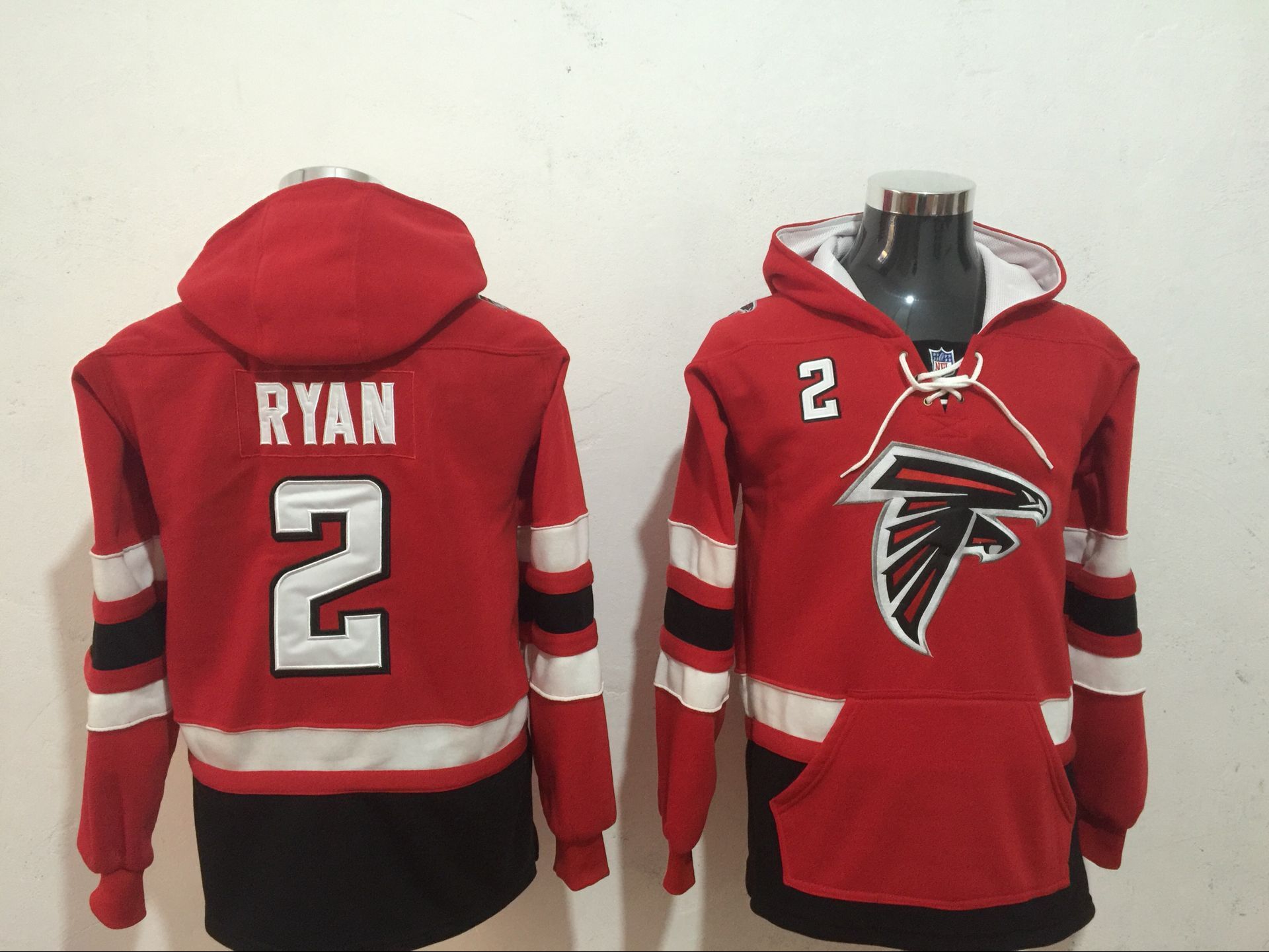 Men NFL Nike Atlanta Falcons #2 Ryan red Sweatshirts